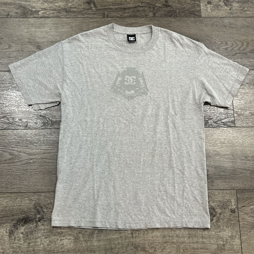 Vintage 90s Y2K DC Gray T-Shirt Skate Streetwear - Men’s XL